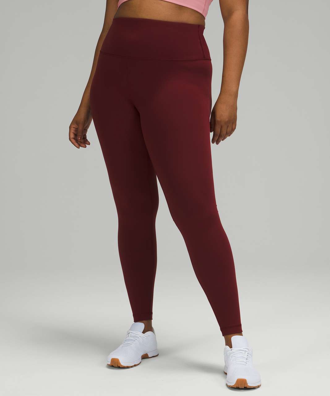 Lululemon Wunder Train High-Rise Tight 28 - Red Merlot - lulu fanatics