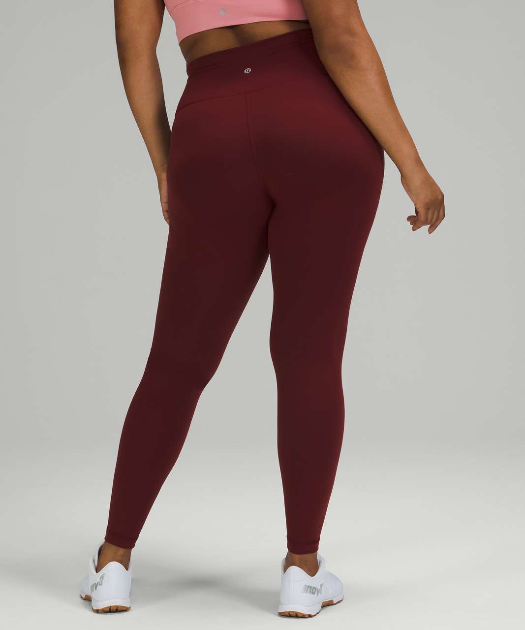 Lululemon Wunder Train High-Rise Tight 28 - Red Merlot - lulu fanatics