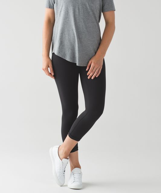 Lululemon Wunder Under Crop (Hi-Rise) (21 1/2) - Black - lulu