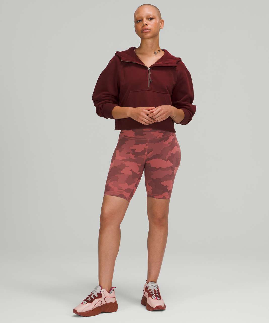 ATRP leggings (8- red merlot) with Scuba 1/2 zip (XL/XXL- spiced chai), EBB  and Love Crew shirt : r/lululemon