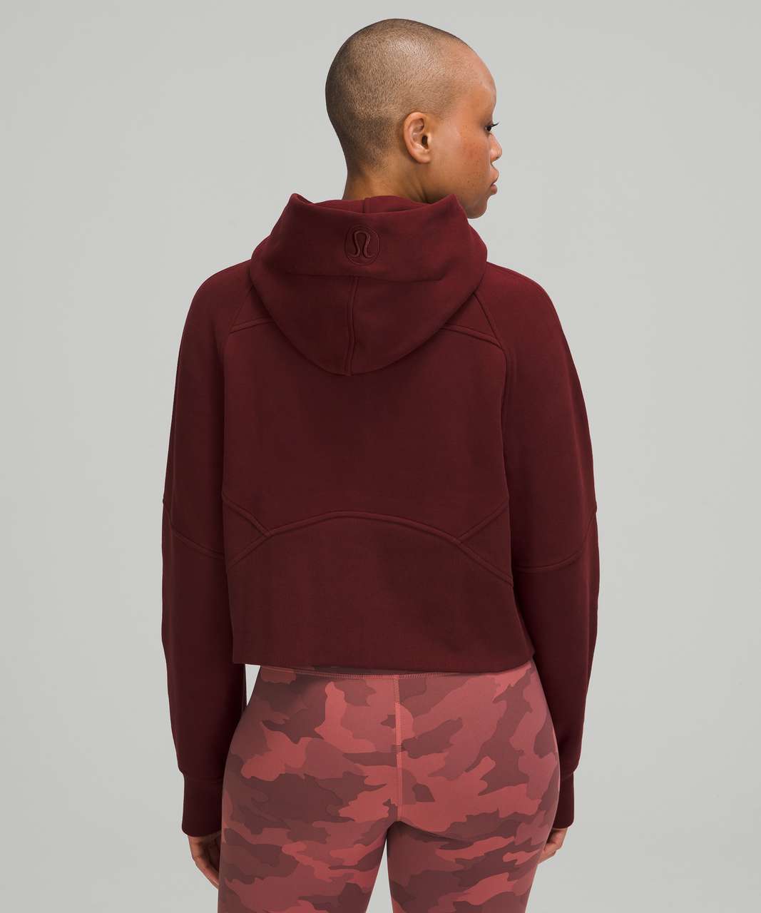 Lululemon Scuba Oversized 1/2 Zip Hoodie - Red Merlot