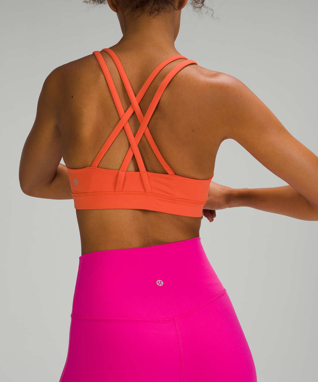 Finally, something that called to me! Energy HN LL Bra in Soleil (6).  Paired with Sonic Pink Align 6 (6). This makes me feel all summery! :-) :  r/lululemon