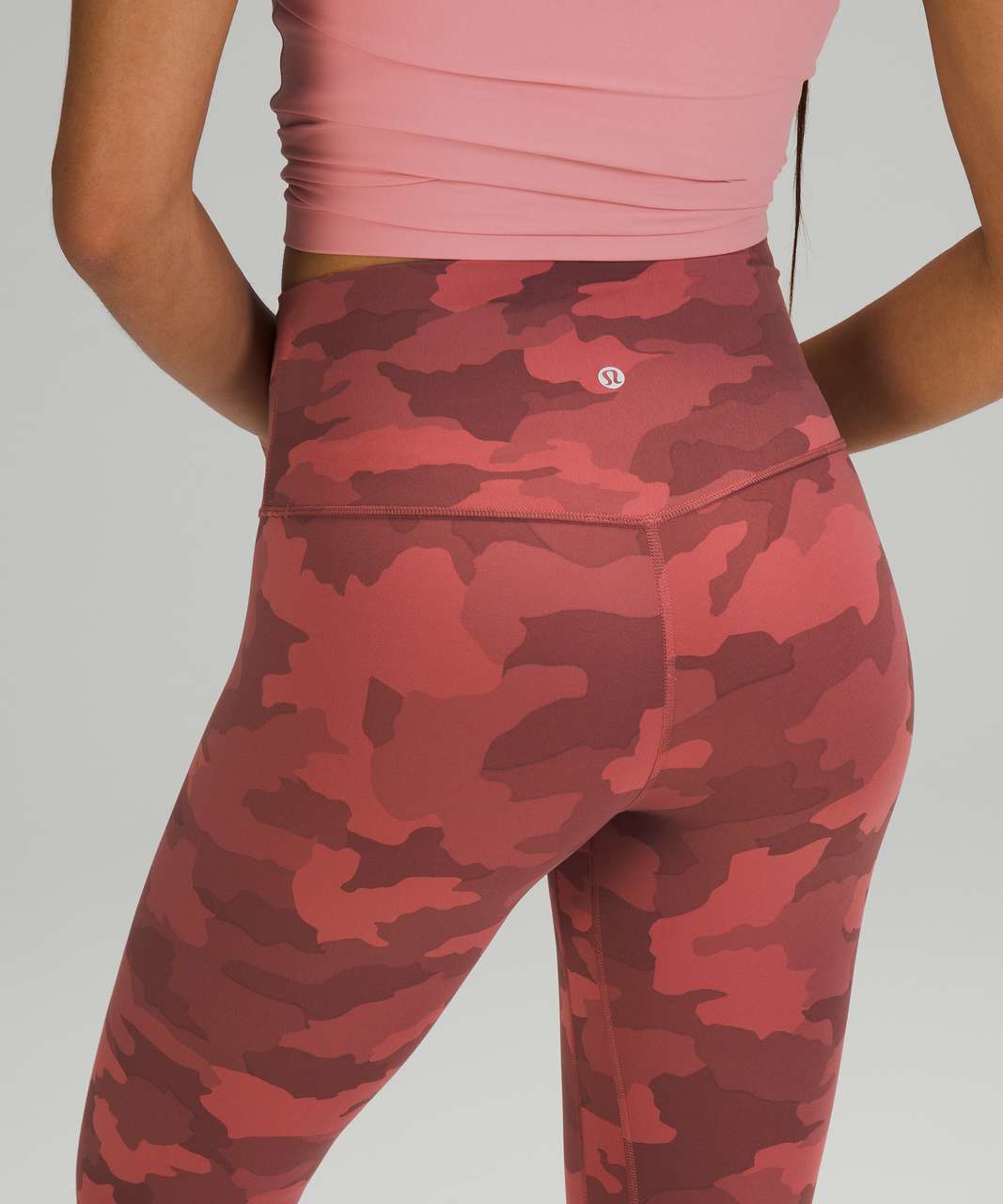 Camo High Waisted Leggings - Rose Taupe– Catinker