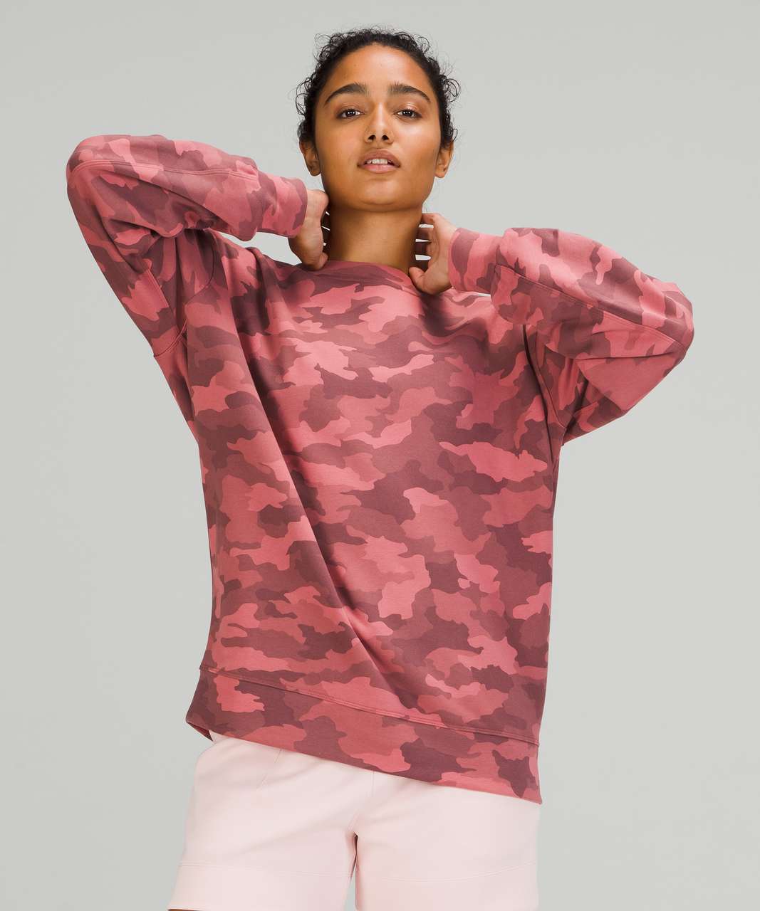 Organic Oversized Crew - Raspberry Pink