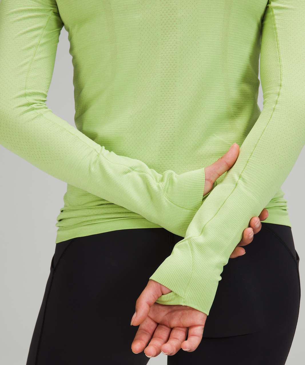 Lululemon Swiftly Tech Long Sleeve 2.0 - Dew Green / Neo Mint