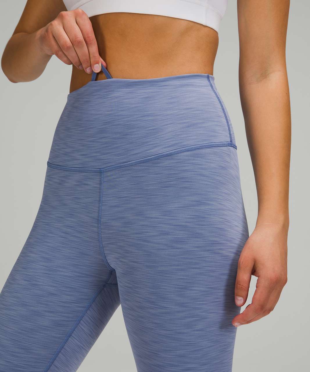 Lululemon Wunder Train High Rise Short 8" - Heathered Water Drop