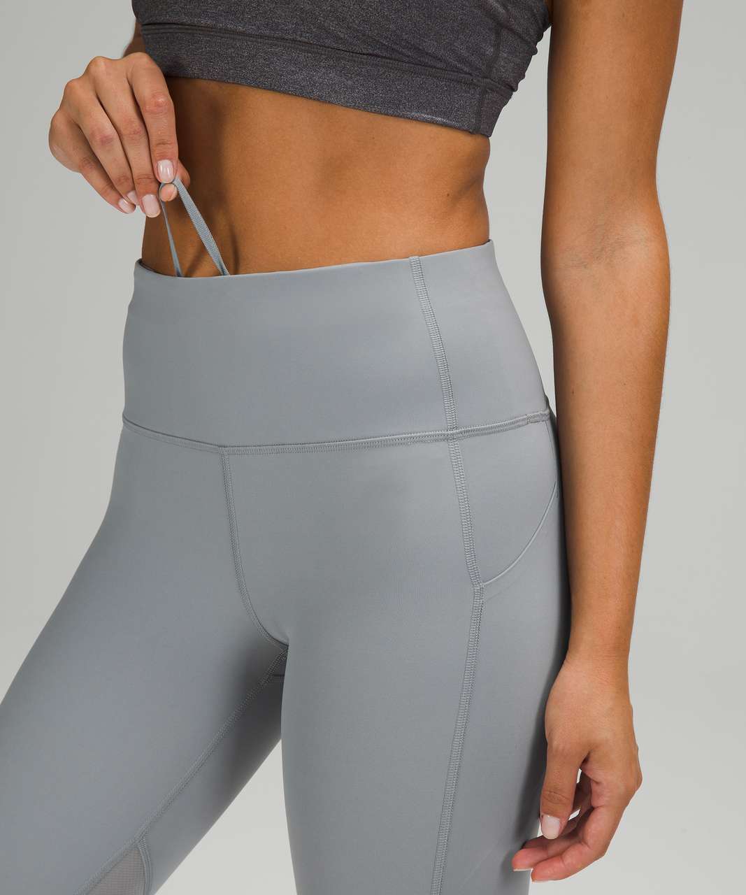 Lululemon Pace Rival High-Rise Crop 22" - Rhino Grey