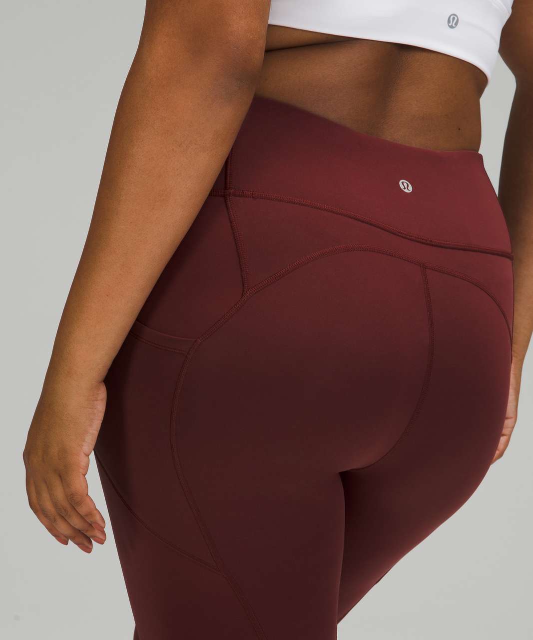 Lululemon All The Right Places Crop *23" - Red Merlot
