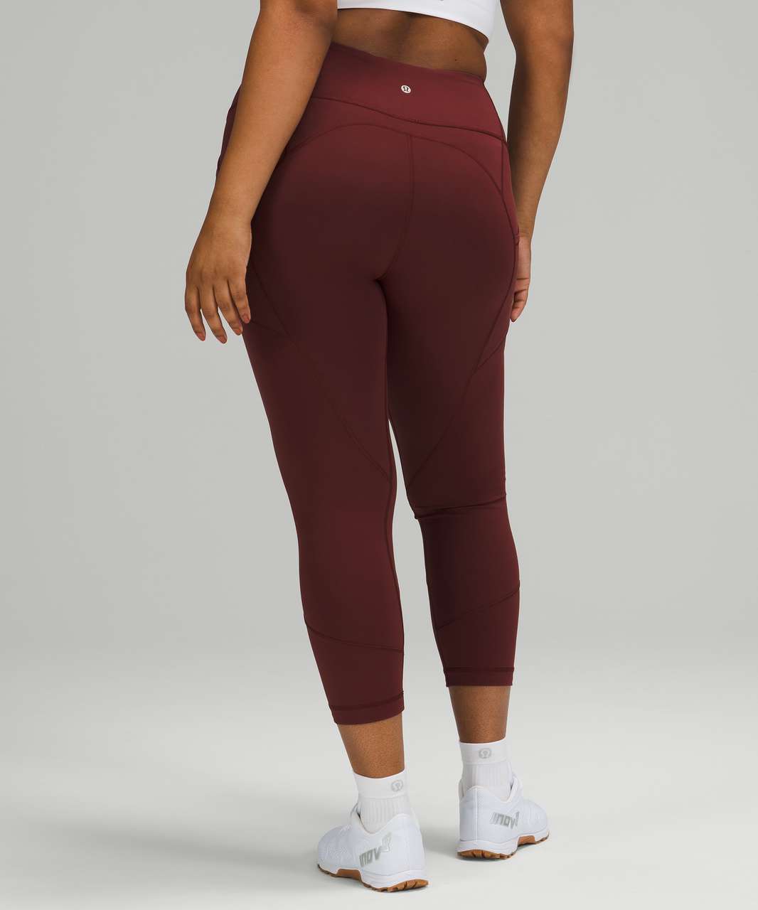 lululemon all the right places crop 23” red merlot, Women's