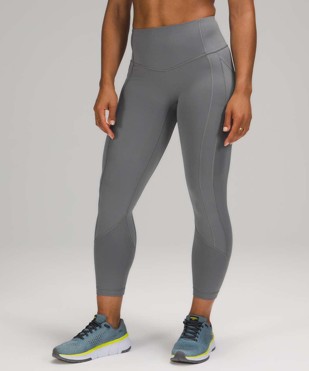 Lululemon All The Right Places Crop *23 - Asphalt Grey - lulu fanatics