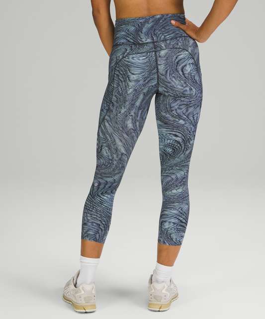 Lululemon Fast and Free High-Rise Crop 23 - Leopard Camo Deep