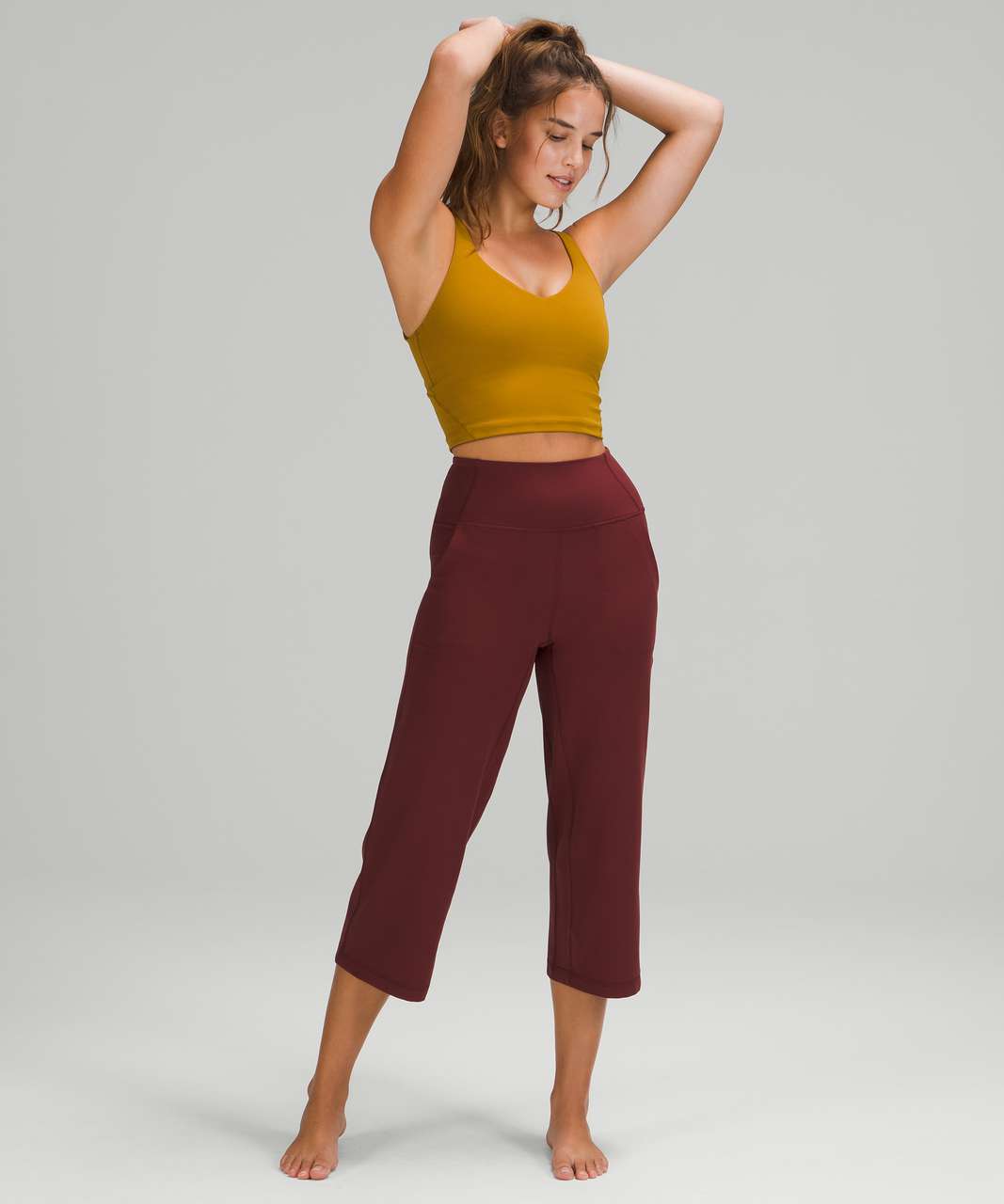 Lululemon Align Wide Leg Super-High-Rise Crop *23 - Dark Terracotta - lulu  fanatics