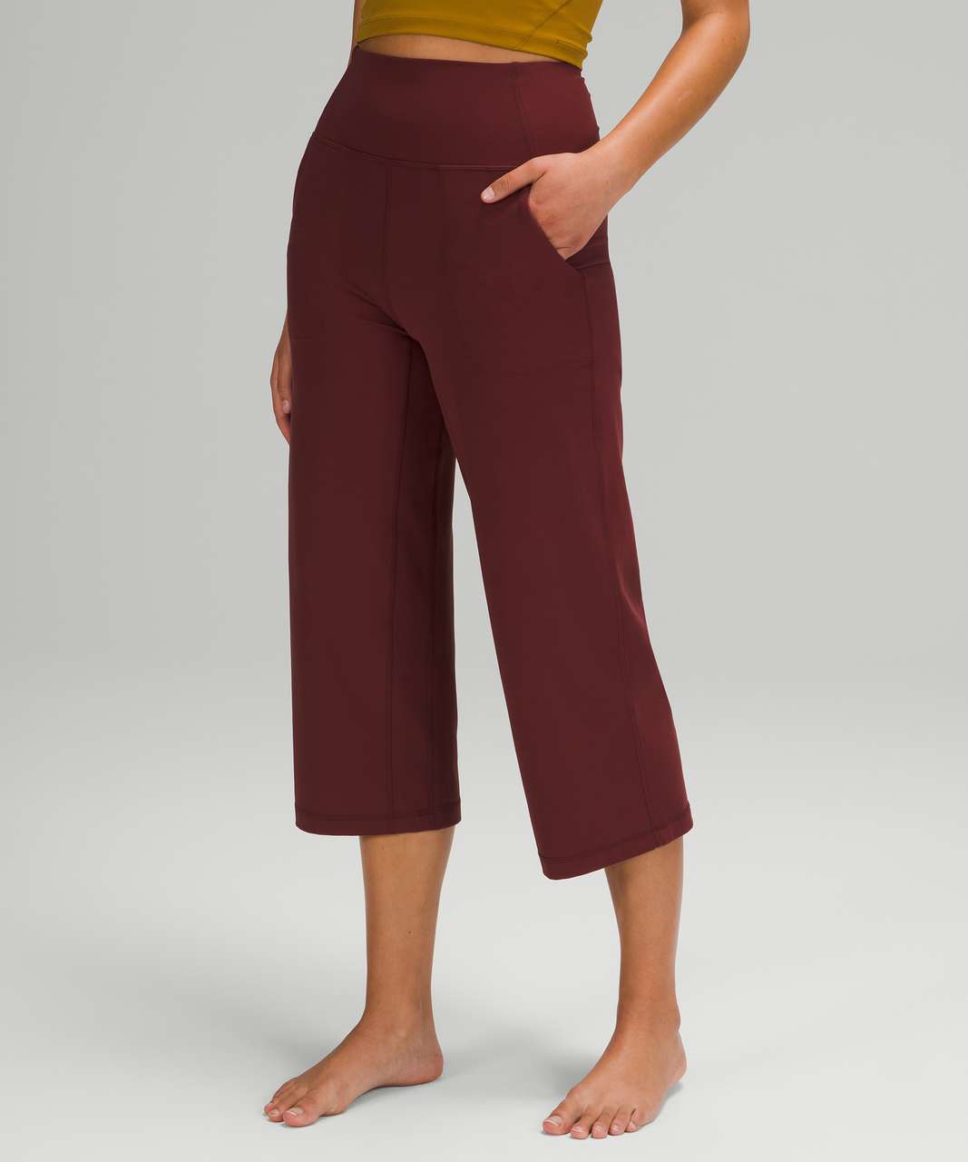 Buy Lululemon Align™ Wide Leg Crop 23 - Orange At 39% Off