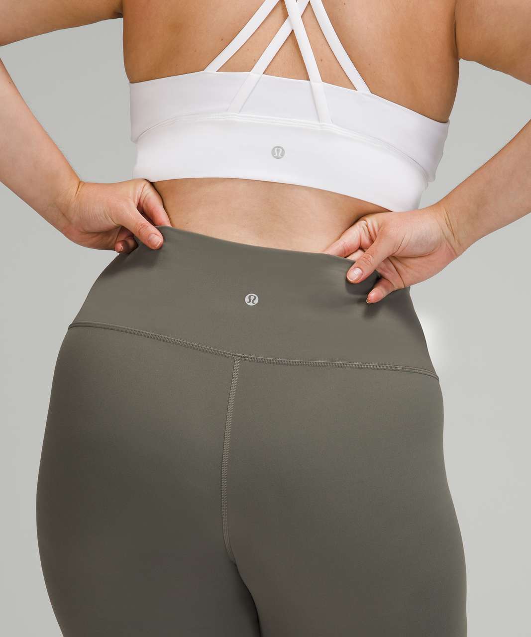 Lululemon Wunder Train High-Rise Crop 23" - Grey Sage