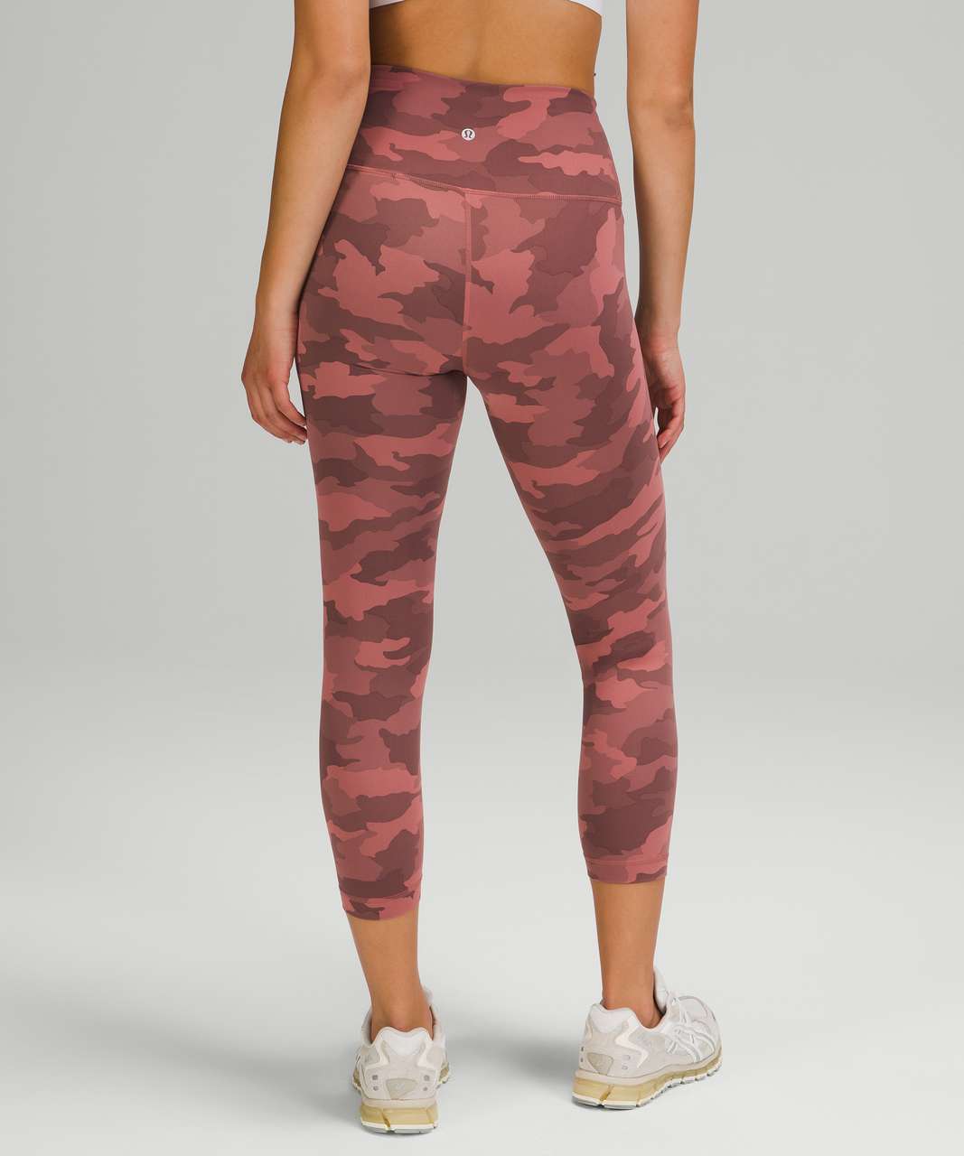 Lululemon Wunder Train High-Rise Crop 23" - Heritage 365 Camo Brier Rose Multi