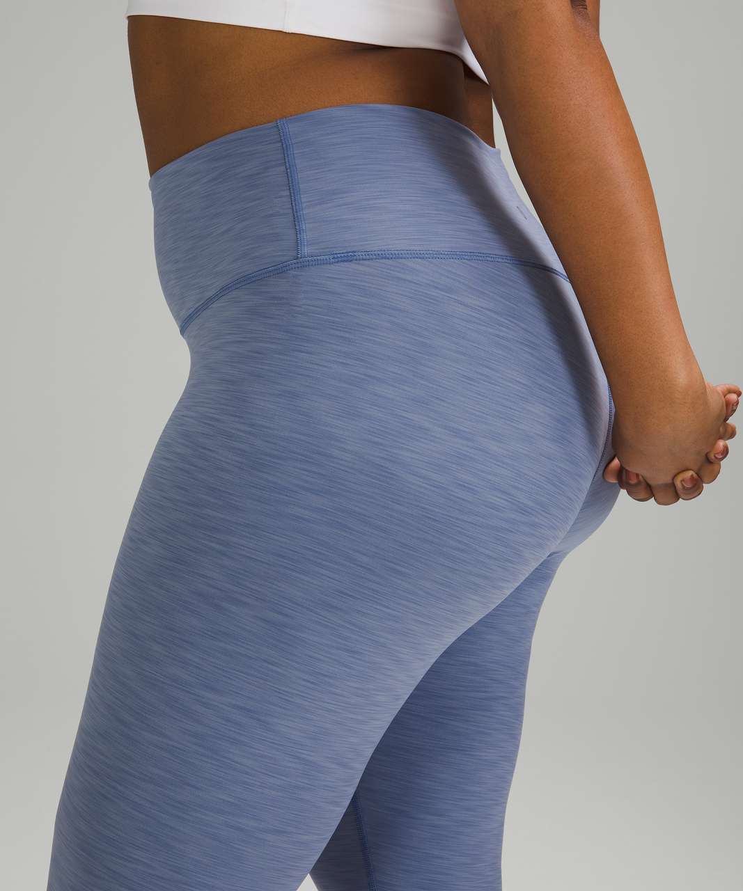 Lululemon Wunder Train High-Rise Crop 21" - Heathered Water Drop