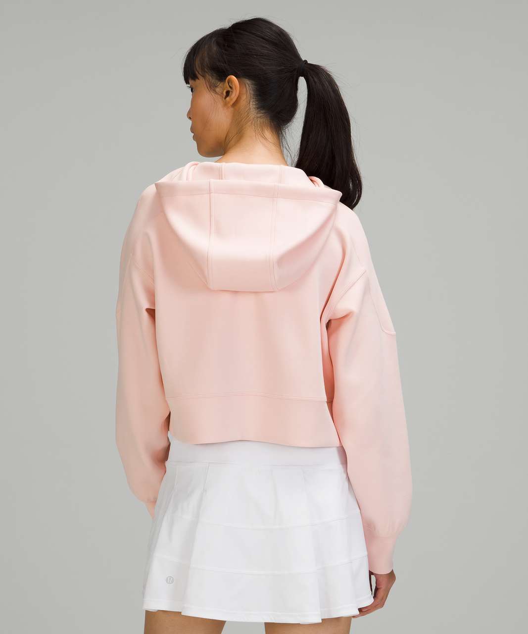 Lululemon Get Centred Crop Hoodie - Pink Mist / Pink Mist