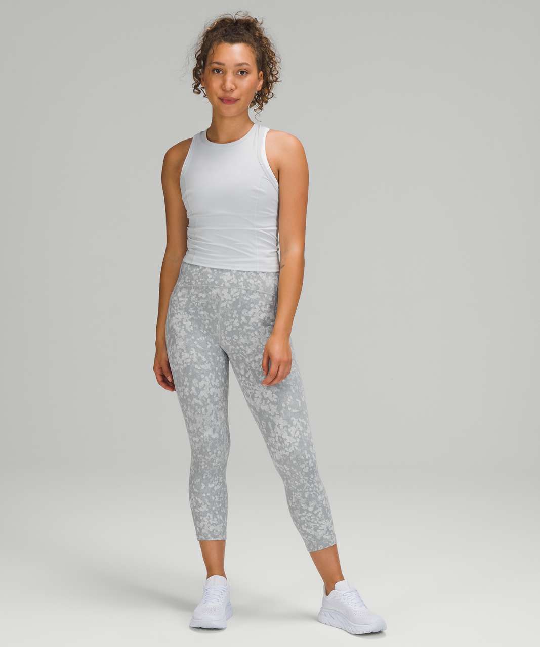 Lululemon Swift Speed High-Rise Crop 21 - Speckle Spritz Jacquard Rhino  Grey Silver Drop Starlight - lulu fanatics