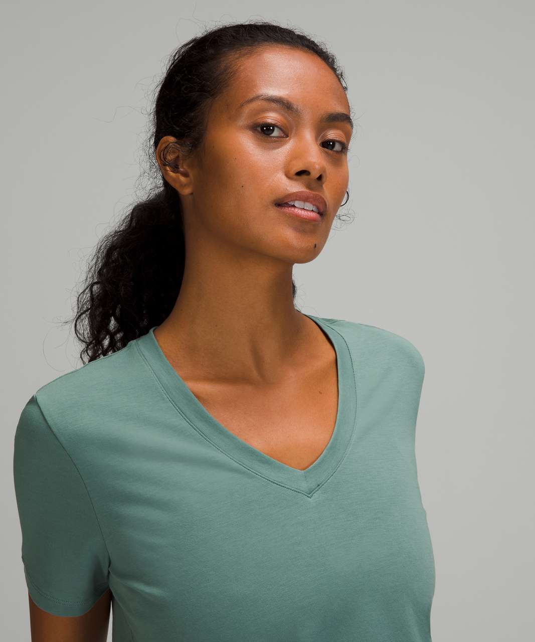 Lululemon Love Tee Short Sleeve V-Neck T-Shirt - Tidewater Teal