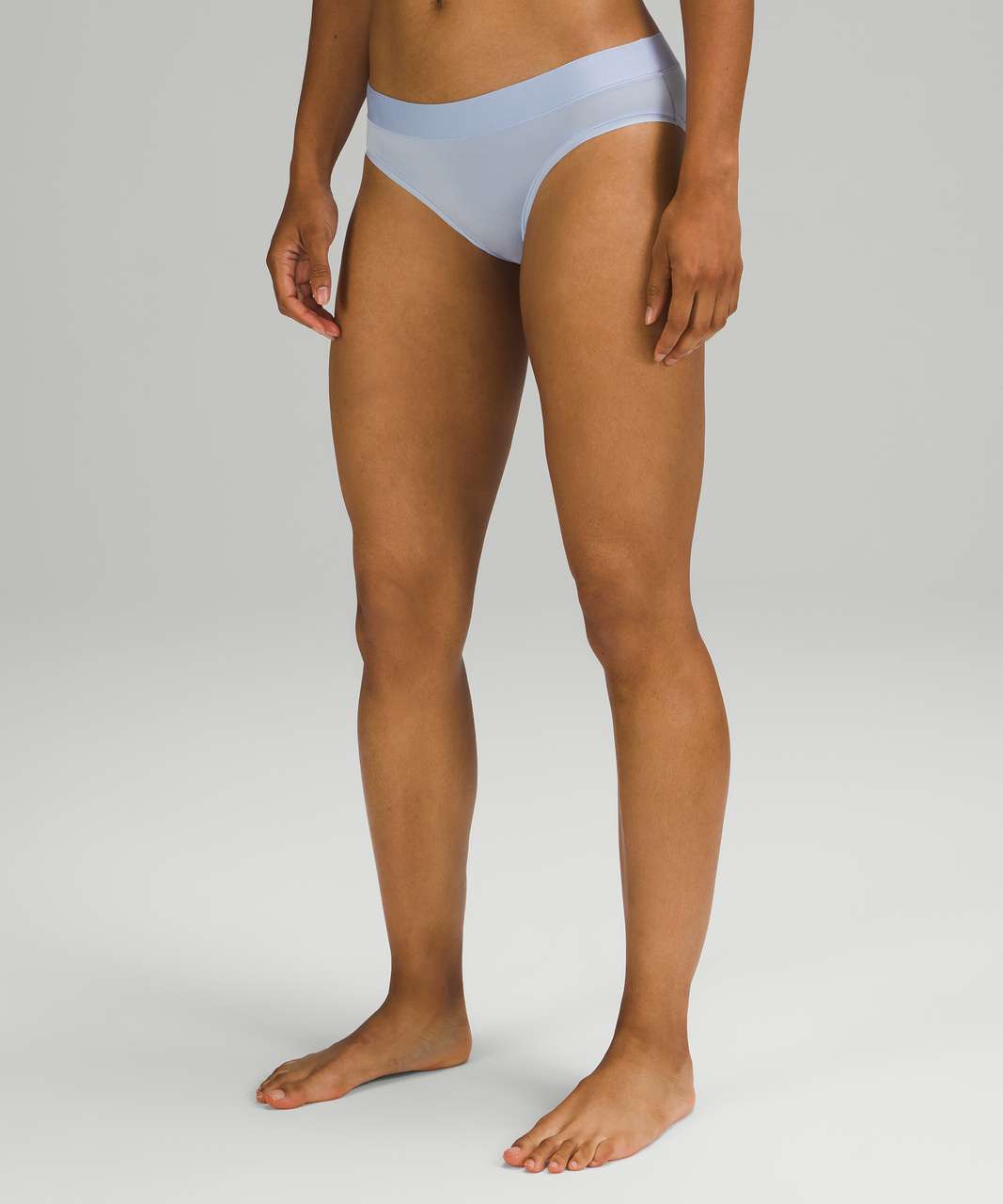 Lululemon UnderEase Mid Rise Bikini Underwear - Blue Linen