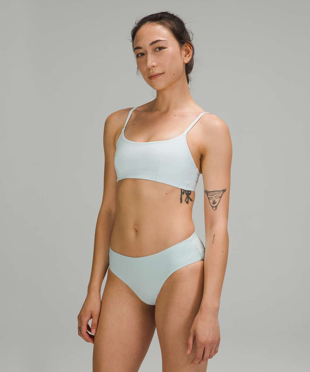 Lululemon Seersucker Swim Top *B/C Cups - Sheer Blue