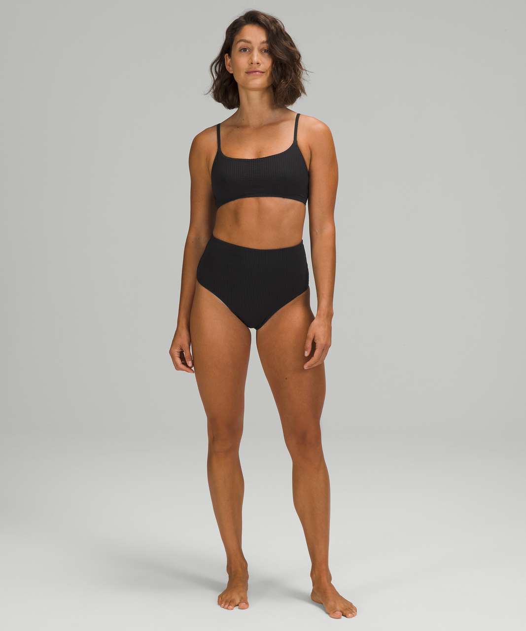 Lululemon Seersucker Swim Top *B/C Cups - Black