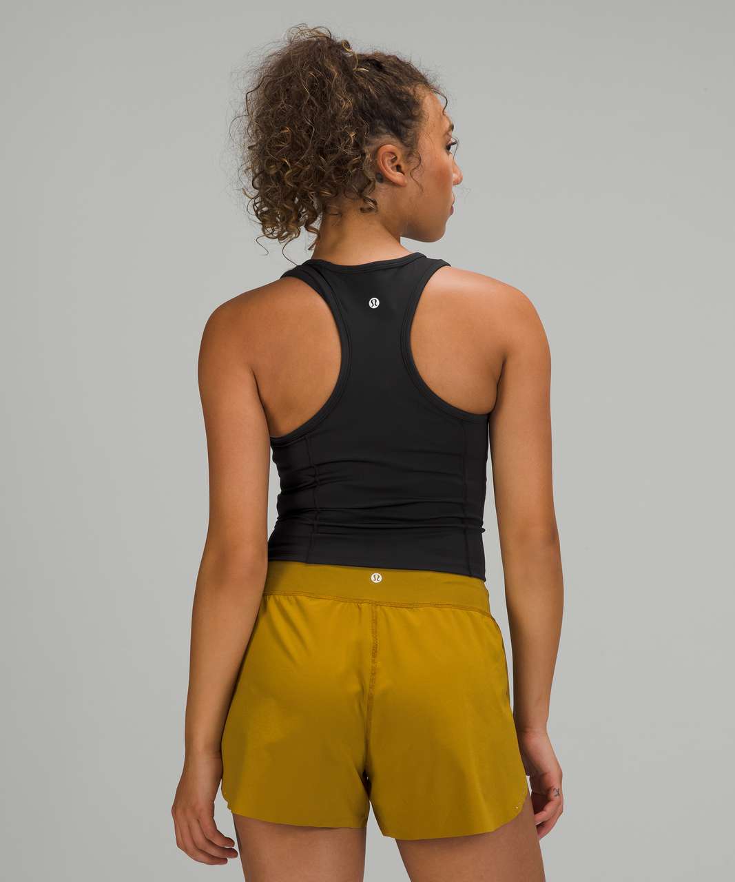 Lululemon Nulux Racerback Cropped Run Tank Top - Black