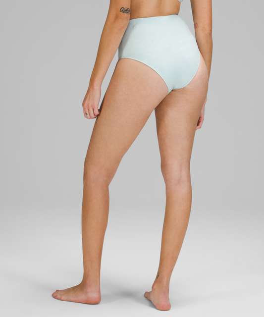 Buy Lululemon Waterside Seersucker High Waist Skimpy Swim Bottom - Black At  42% Off