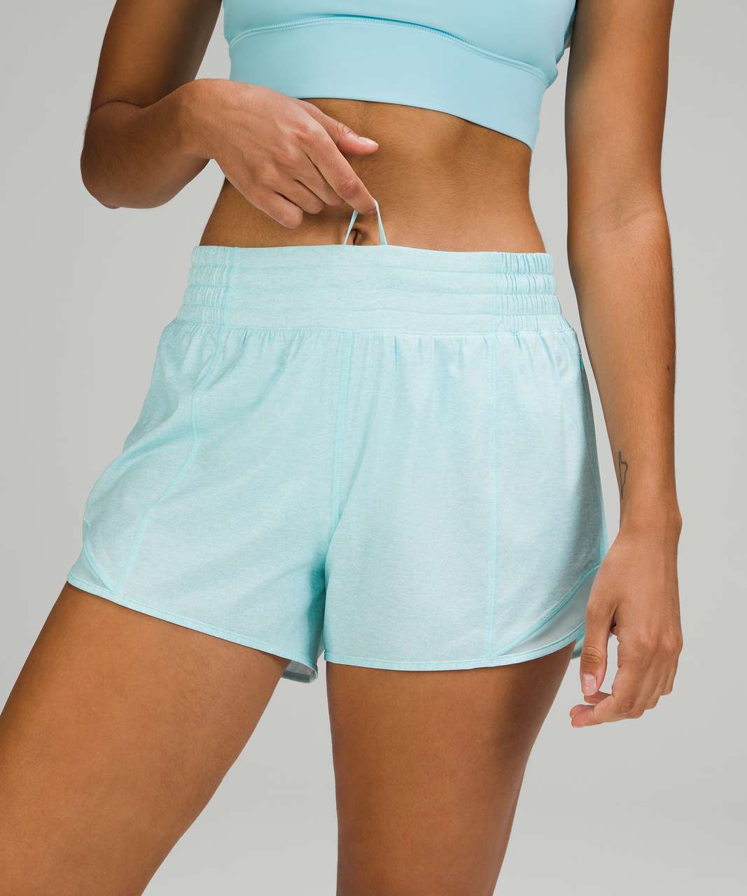 NWT LULULEMON HOTTY Hot High-Rise Lined Short 4 Blue Chill 6 £70.46 -  PicClick UK