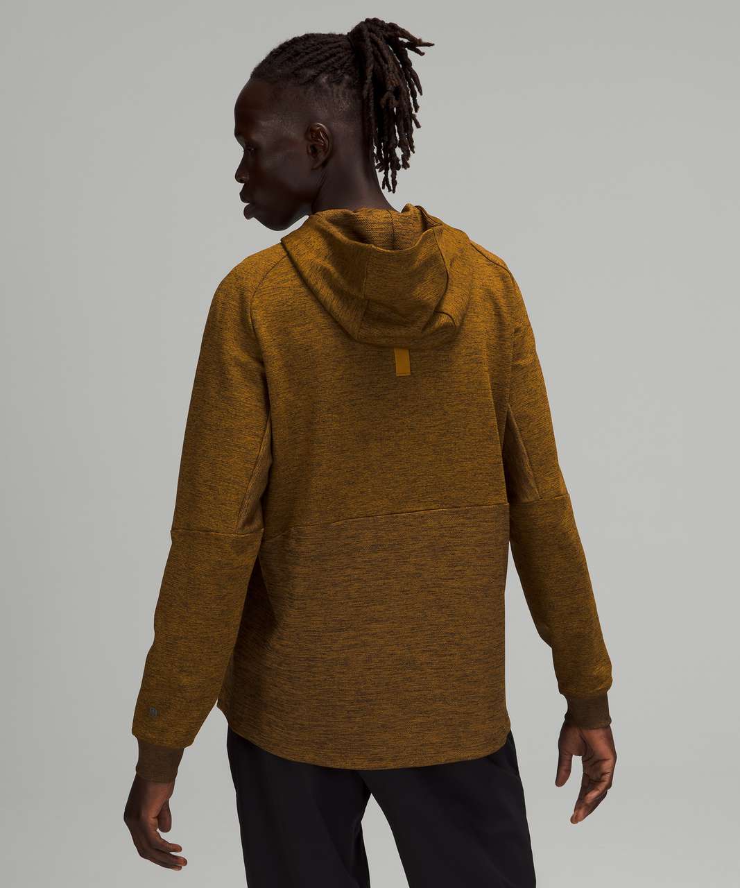 Lululemon Textured Tech Hoodie - Gold Spice / Black