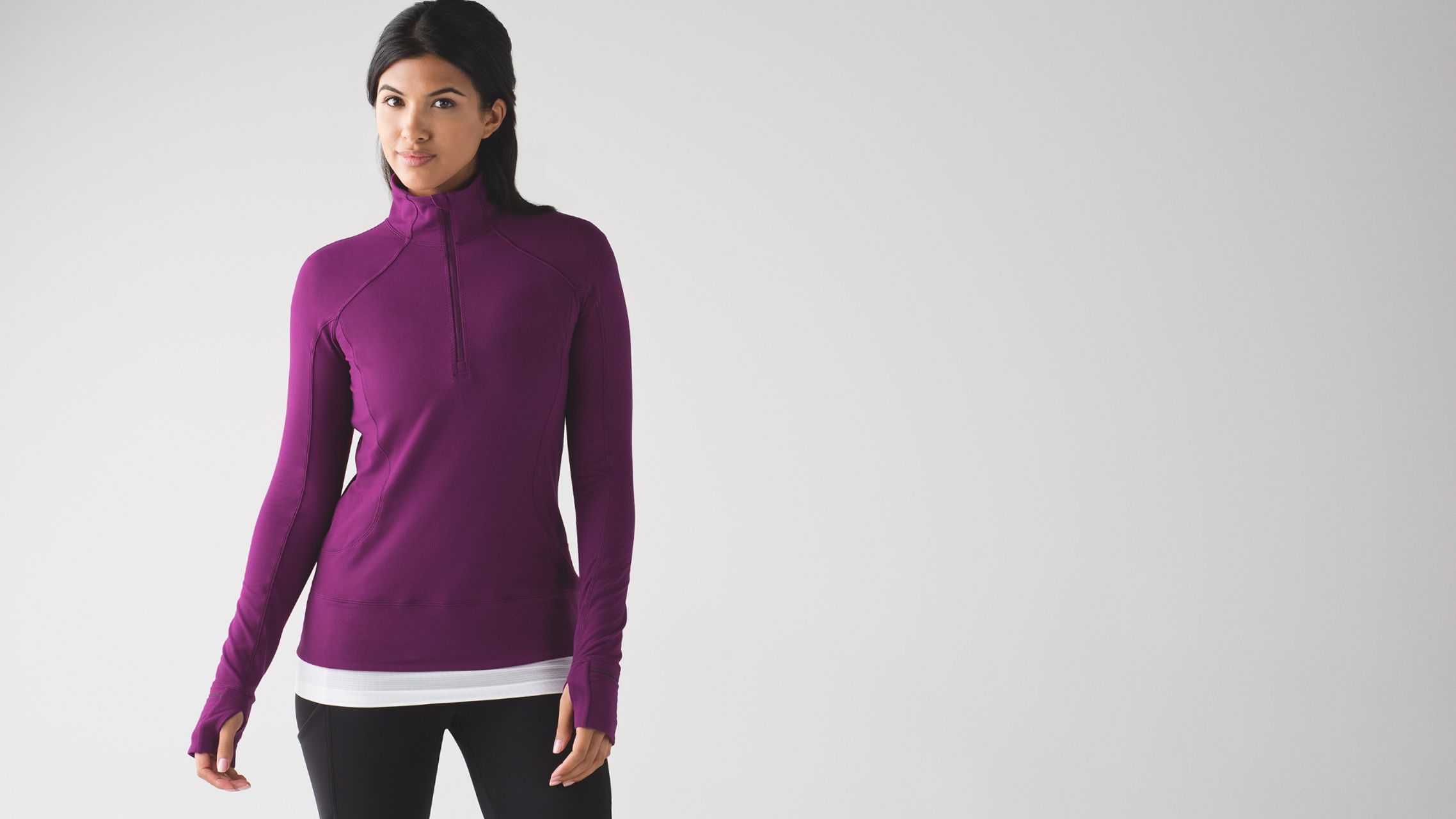 Lululemon Rush Hour 1/2 Zip - Chilled Grape