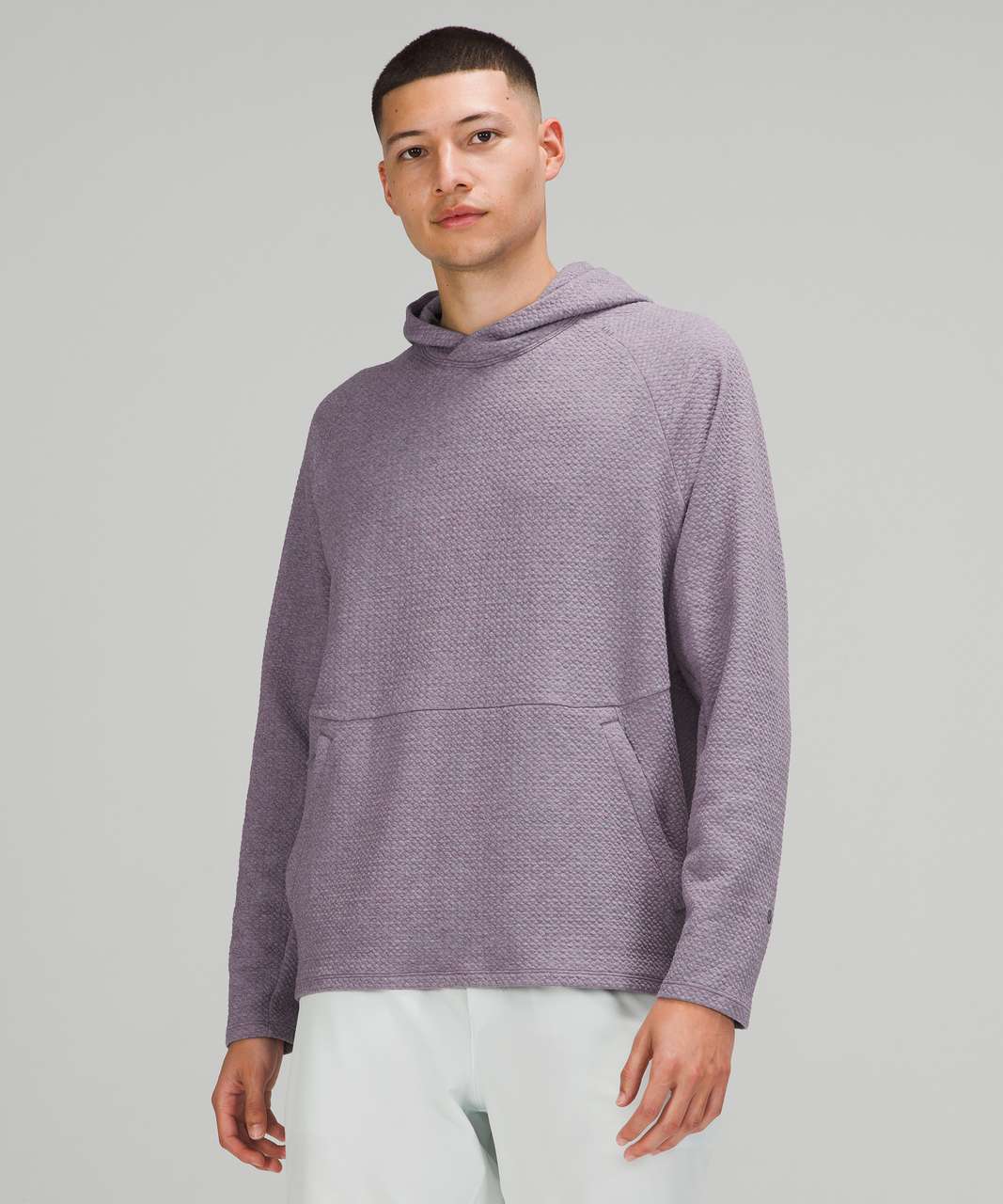 Lululemon At Ease Hoodie - Heathered Dusky Lavender / Black - lulu fanatics