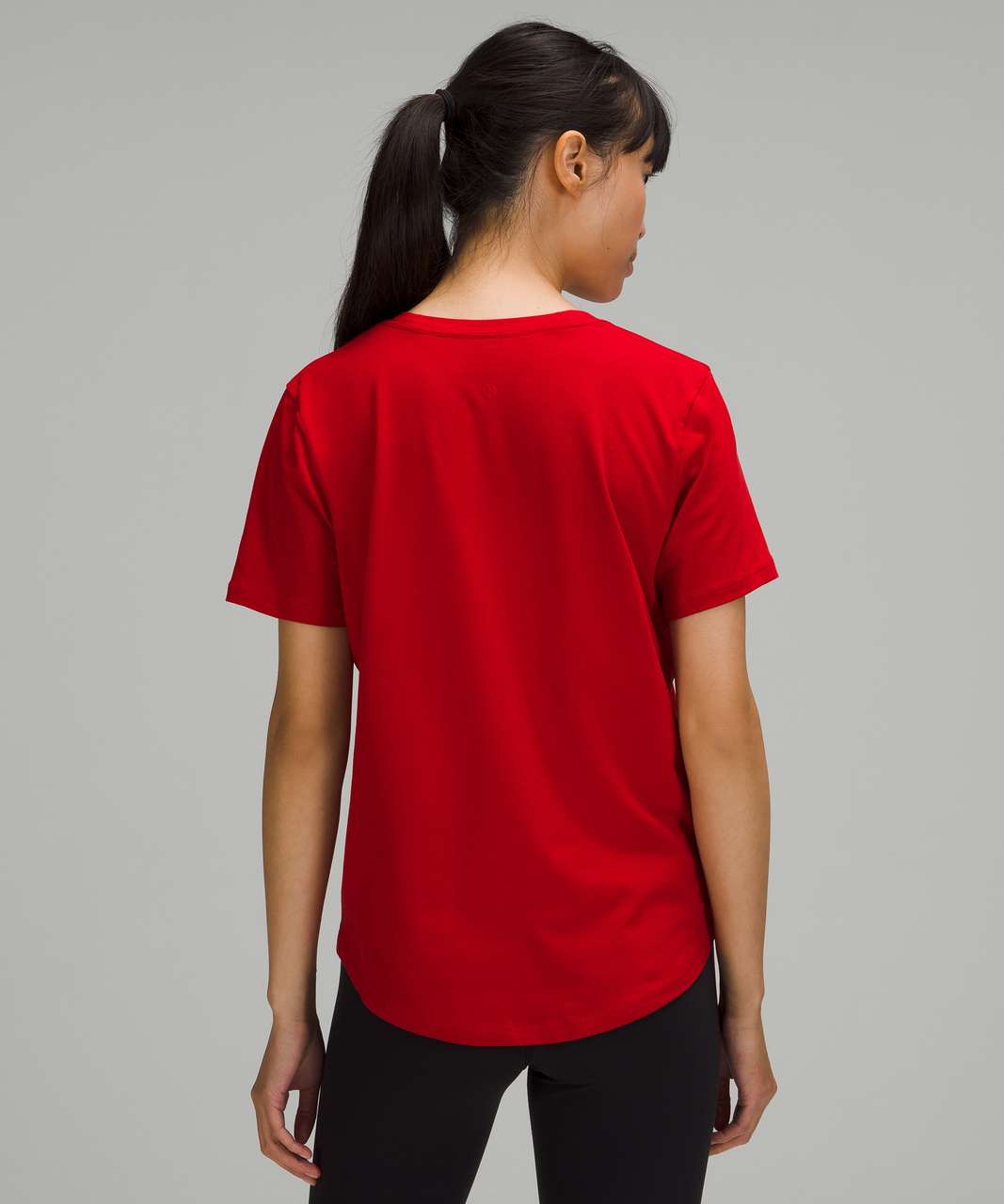 Lululemon Love Tee Short Sleeve V-Neck T-Shirt - Dark Red