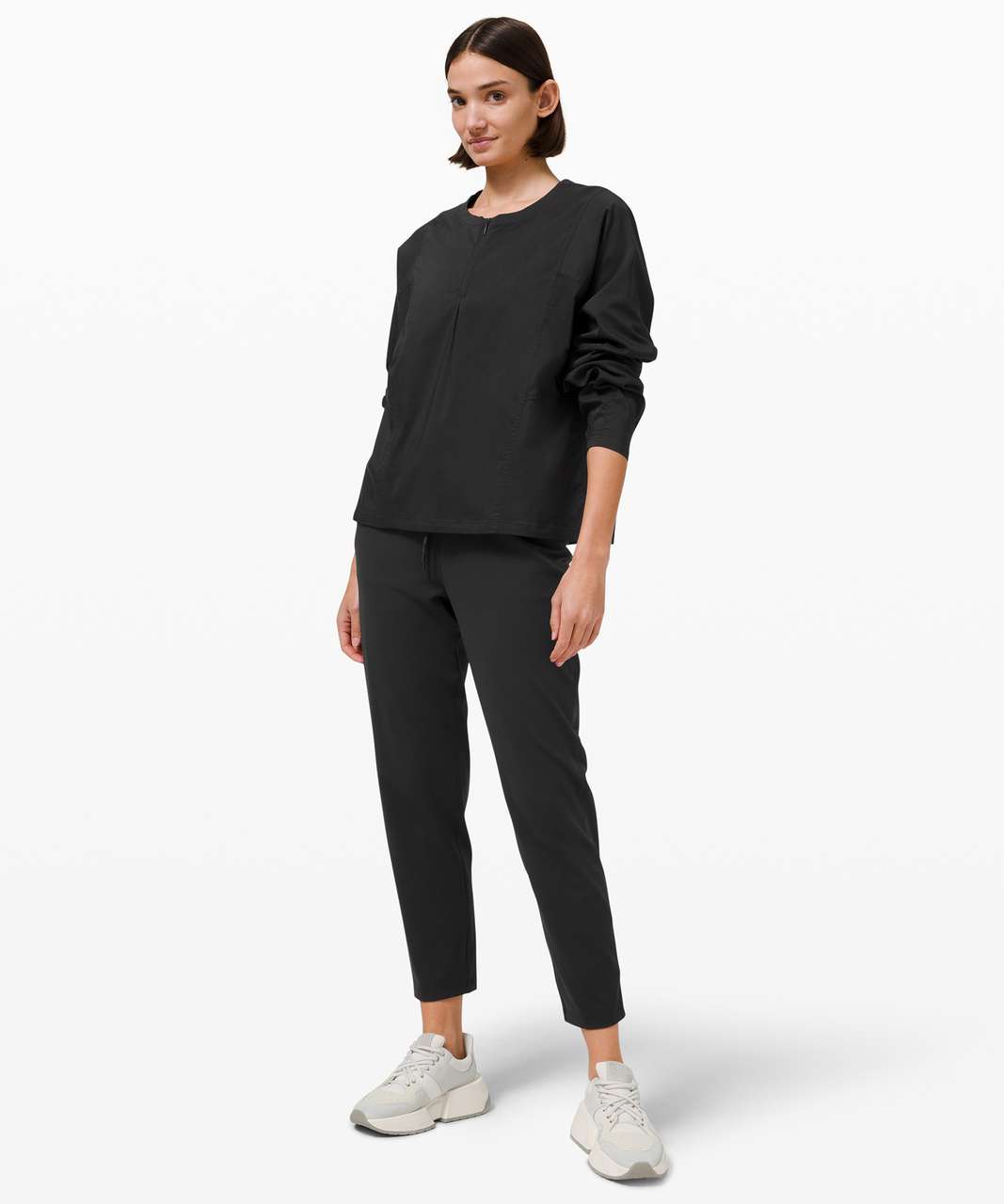 Lululemon Against Convention Long Sleeve Shirt - Black - lulu fanatics