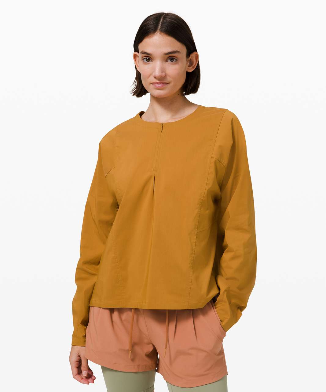 Lululemon Against Convention Long Sleeve Shirt - Spiced Bronze