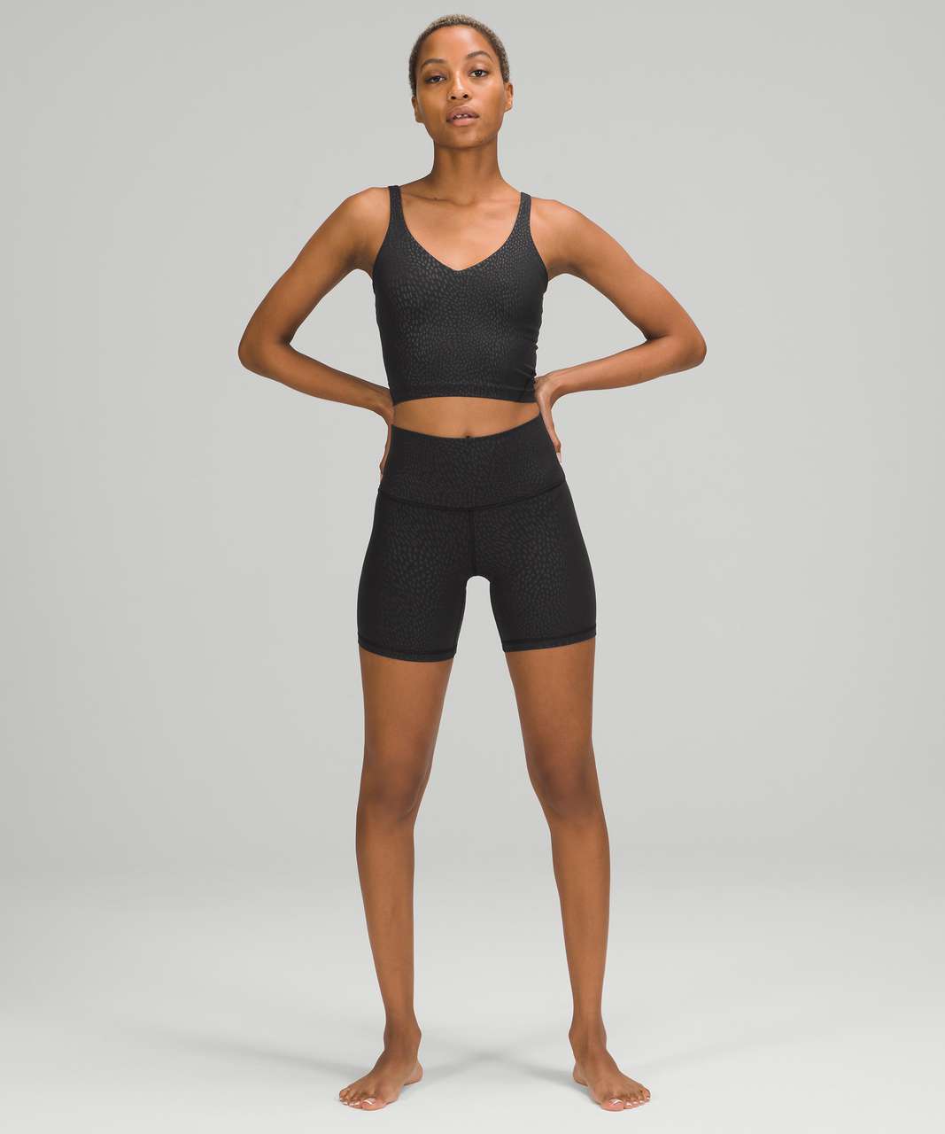 Lululemon black embossed align - Gem