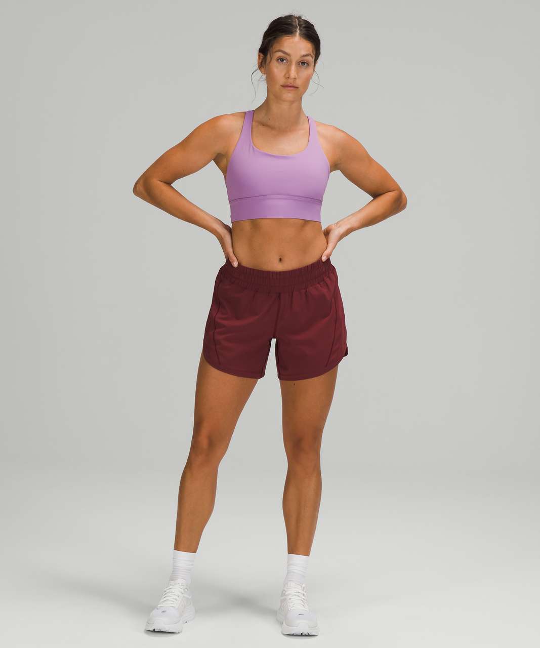 NEW LULULEMON Track That Short 5 8 Dark Red