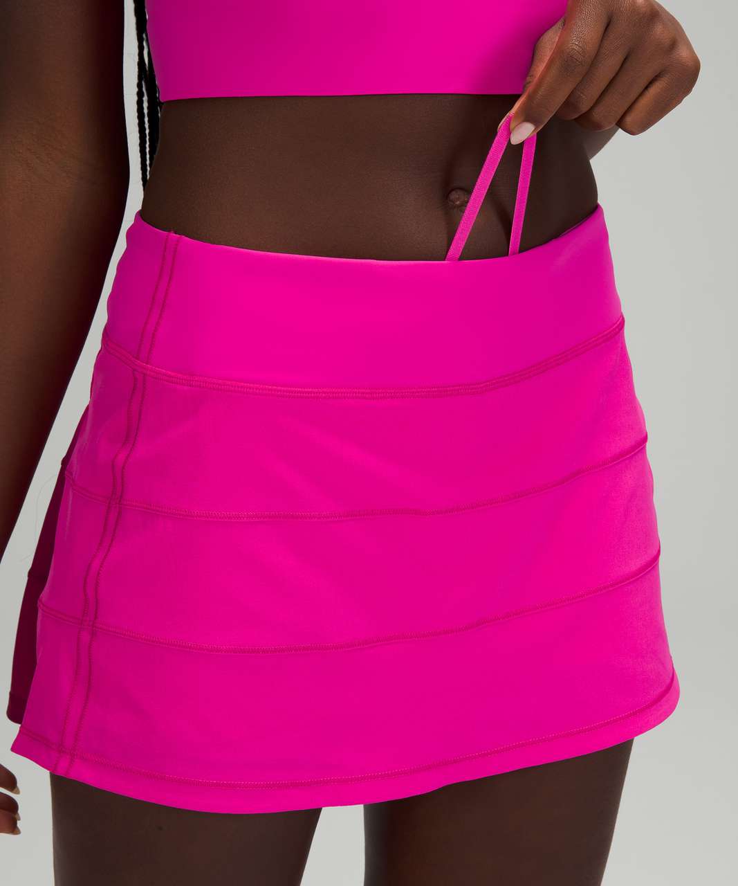 Lululemon Pace Rival Mid Rise Skirt - Sonic Pink
