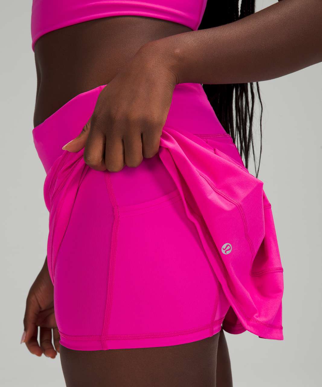 Lululemon Pace Rival Mid Rise Skirt - Sonic Pink