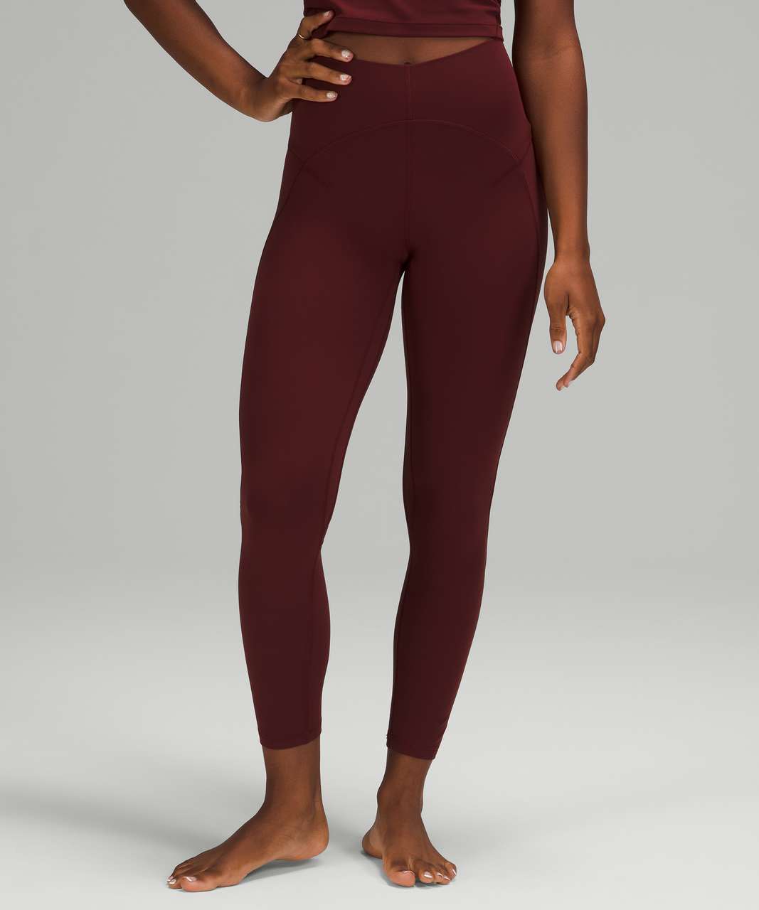 Lululemon Unlimit High-Rise Tight 25 - Red Merlot - lulu fanatics