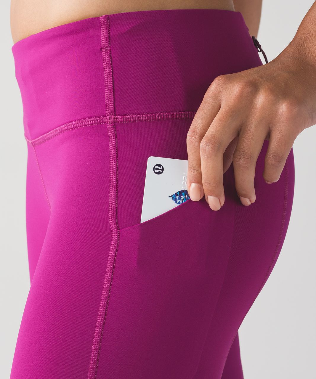 Lululemon Pace Rival Crop - Deep Fuschia