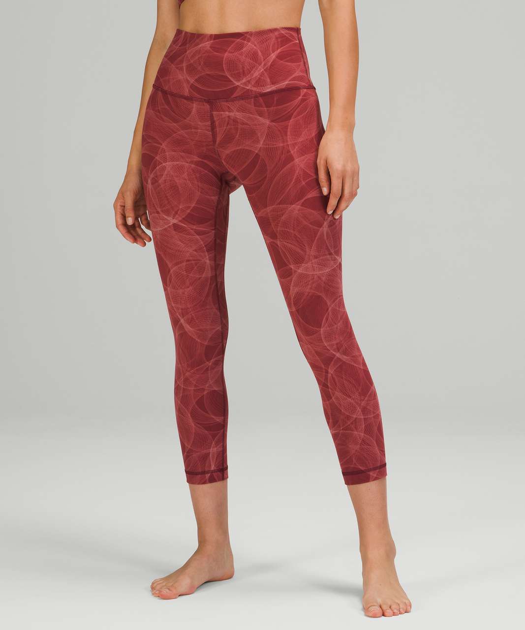 Lululemon Align High-Rise Crop 23" - Orbit Fusion Mulled Wine Multi