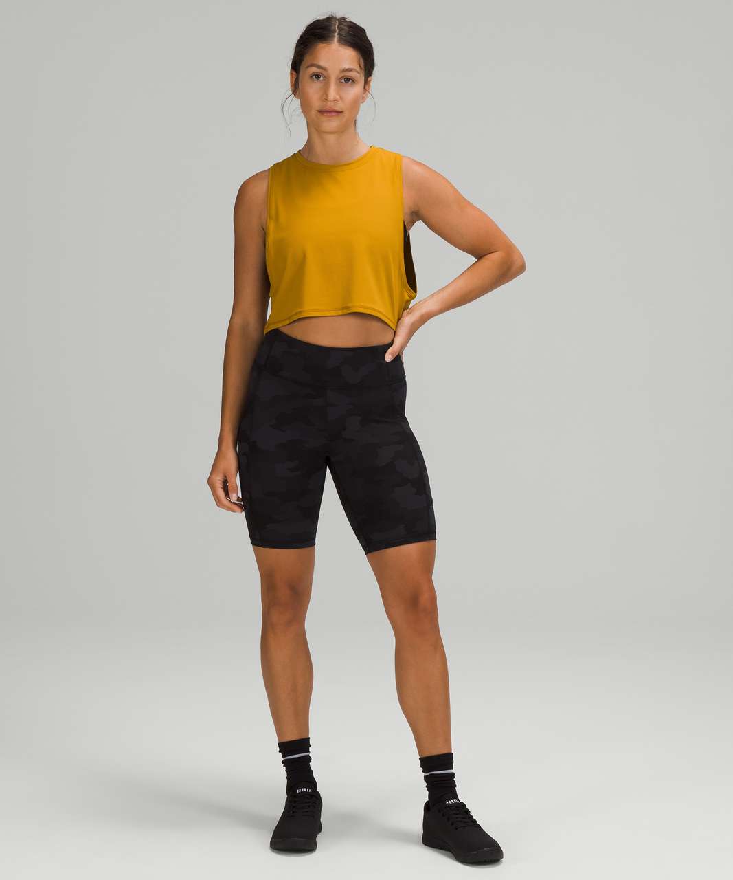 Lululemon Muscle Love Crop Tank Top *Tough - Gold Spice