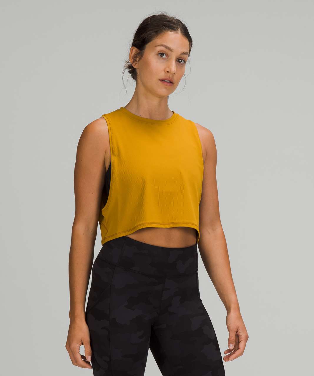 Lululemon Muscle Love Crop Tank Top *Tough - Gold Spice