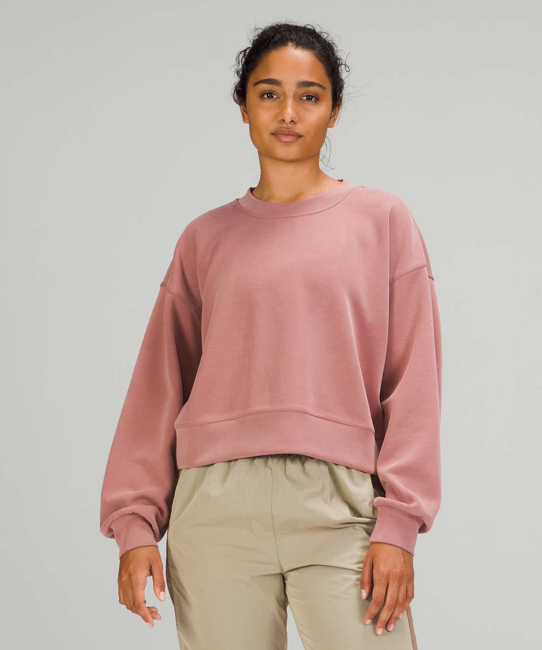 Lululemon Softstreme Perfectly Oversized Cropped Crew