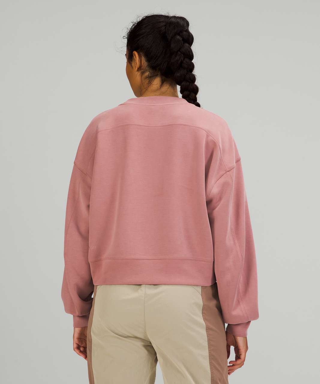 Lululemon NWT Perfectly Oversized Cropped Crew Softstreme - Pink Blossom  Size 14 - $102 (13% Off Retail) New With Tags - From A