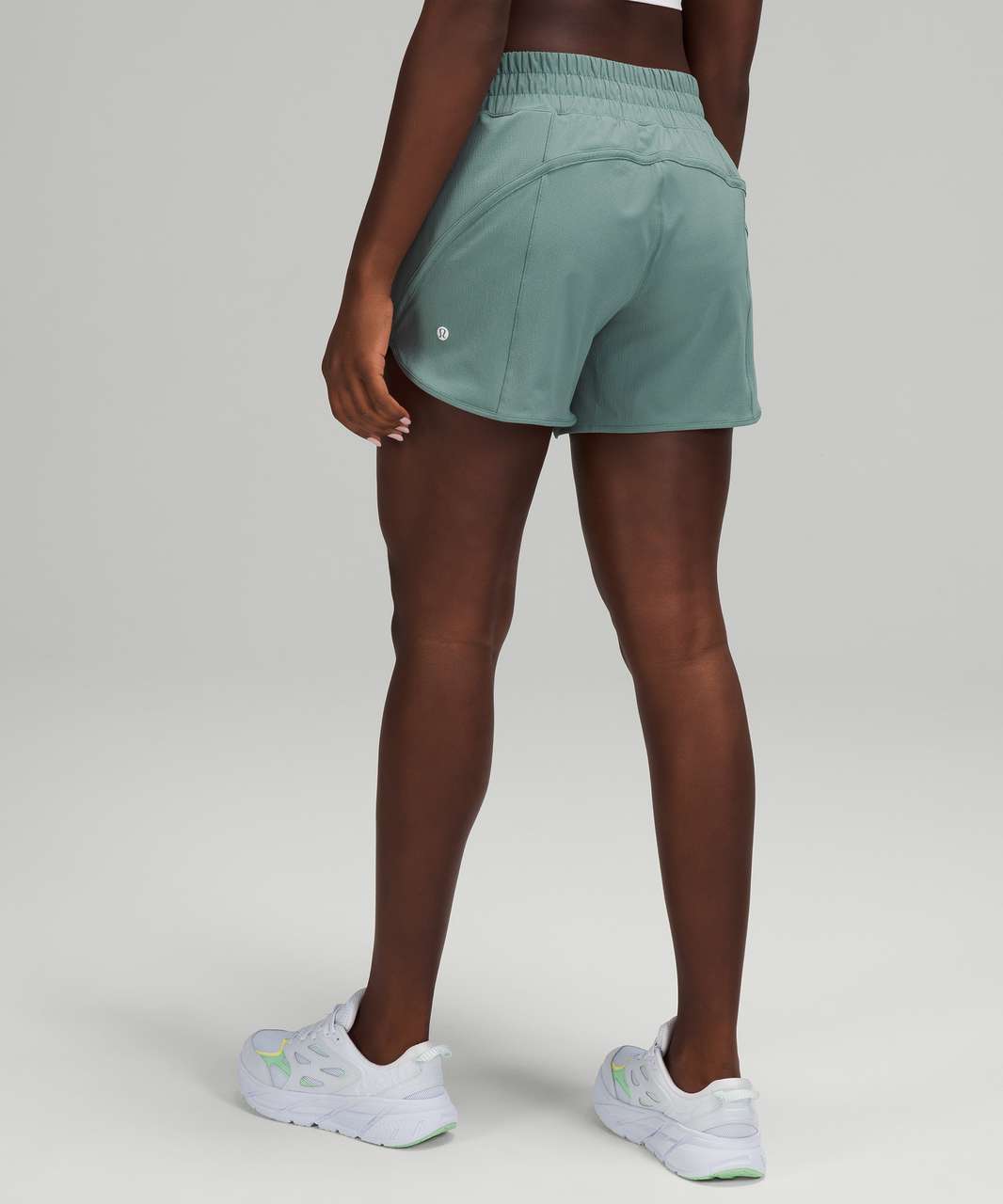 Lululemon Track That Mid-Rise Lined Short 5 - Everglade Green - lulu  fanatics