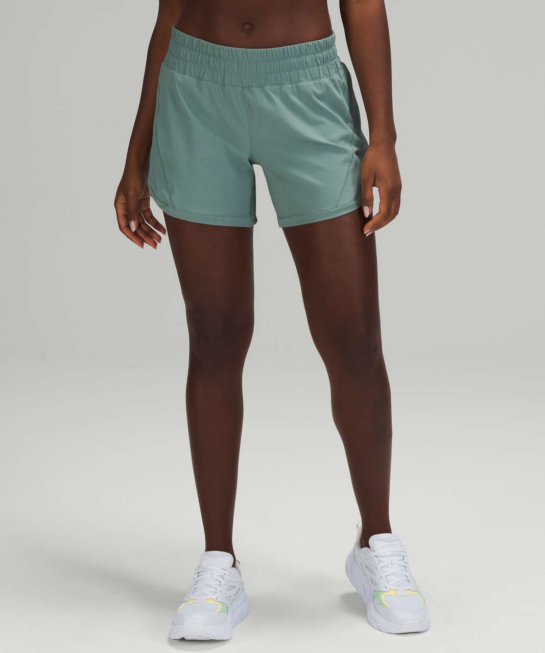 Lululemon Track That Mid-Rise Short 5" - Tidewater Teal