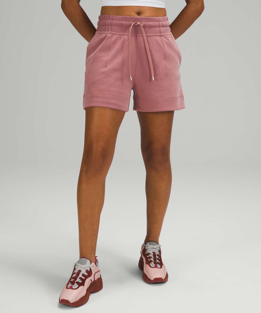 Lululemon Soft Ambitions High Rise Short 4 - Pink Mist - lulu