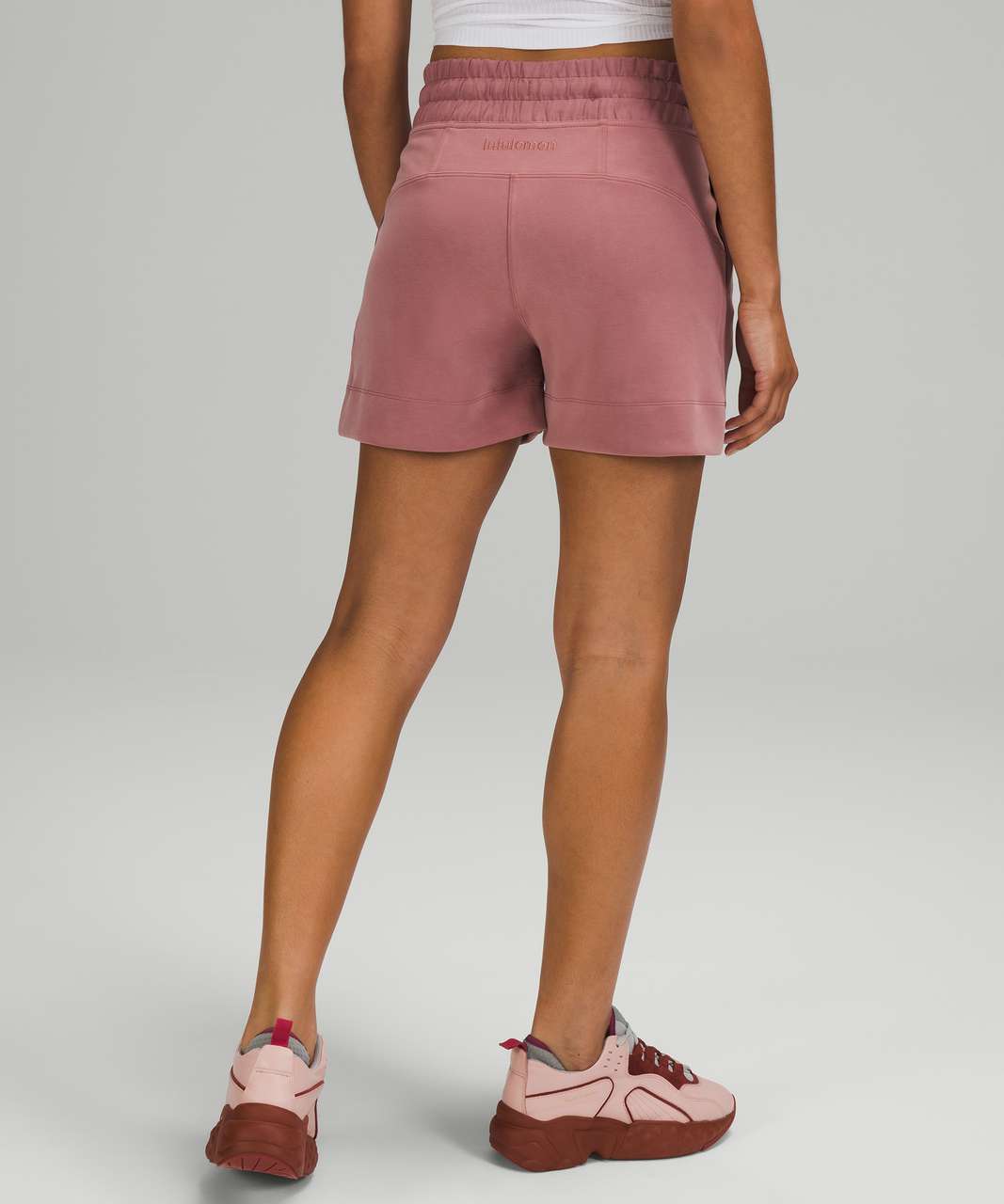 Lululemon Soft Ambitions High Rise Short 4 - Pink Mist - lulu